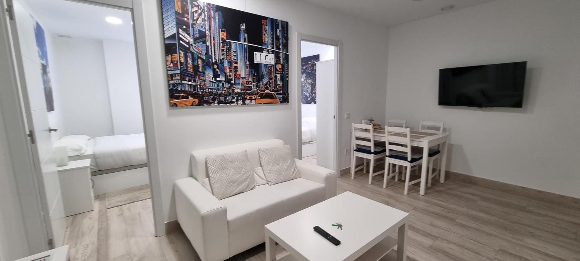 Apartamentos Tanez Santurce A Madrid Bagian luar foto